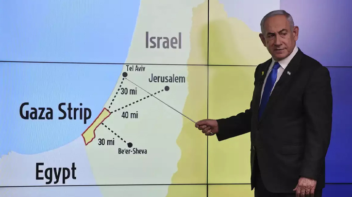 Israel’s Netanyahu demands open-ended control of Gaza’s border with Egypt