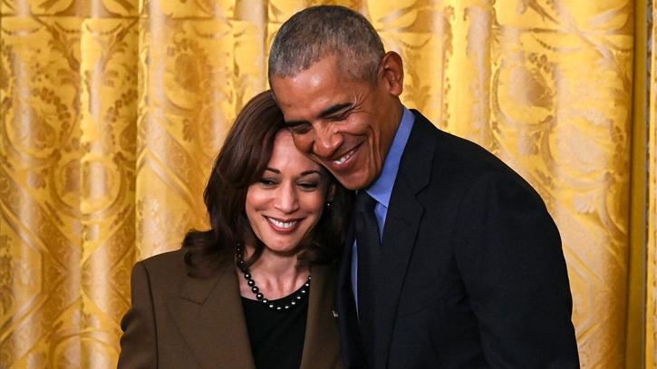 Obama hits campaign trail for Harris