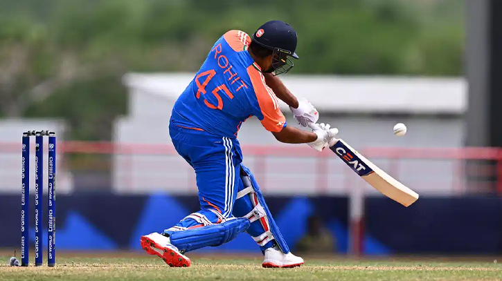 Rohit powers India to 205-5 against Australia in T20 World Cup