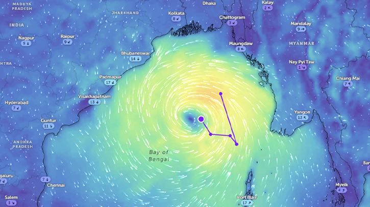 Cyclone ‘Dana’ intensifies in Bay of Bengal